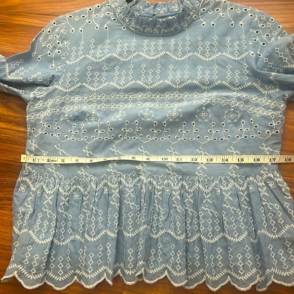NWT Urban Outfitters Embroidered Eyelet blouse - Picture 9 of 11